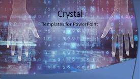  Presentation with matrix - Presentation theme enhanced with 3d matrix - 3d image of white human background and a light gray colored foreground