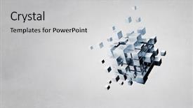  Presentation with matrix - Colorful slide set enhanced with 3d matrix - innovative impressive technologies backdrop and a light gray colored foreground