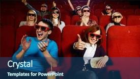  Presentation with glasses - Audience pleasing slide deck consisting of  backdrop and a  colored foreground