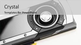  Presentation with gaming - Amazing slides having professional gaming graphic card closeup backdrop and a light gray colored foreground