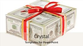  Presentation with box - Cool new slides with 3d money - photo of 3d box made backdrop and a lemonade colored foreground