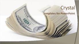  Presentation with abstract stack of carton - Amazing presentation theme having 3d money - stack of hundreds dollars backdrop and a lemonade colored foreground