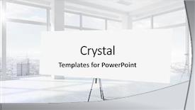  Presentation with blank - PPT theme featuring 3d museum - blank banner in office mixed background and a white colored foreground