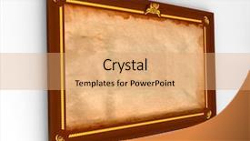  Presentation with frame - Presentation theme with 3d museum - frame 3d background and a coral colored foreground