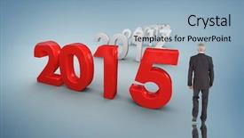  Presentation with purple - Audience pleasing presentation theme consisting of 3d man year 2016 - businessman walking against purple vignette backdrop and a light blue colored foreground