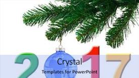  Presentation with baby jesus christmas rustic isolated - Slides consisting of christmas tree and 2017 isolated background and a light blue colored foreground