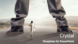  Presentation with people conflict - Audience pleasing presentation consisting of 3d people conflict - pressure of authority mixed media backdrop and a  colored foreground