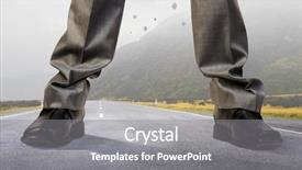  Presentation with people conflict - Presentation design consisting of 3d people conflict - pressure of authority mixed media background and a  colored foreground