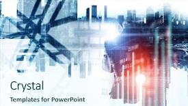  Presentation with cityscape - Beautiful PPT layouts featuring 3d people icon leadership - exposure of businessman and cityscape backdrop and a  colored foreground