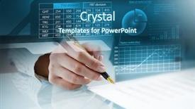  Presentation with statistics - Audience pleasing presentation consisting of 3d people pen - analyzing statistics data mixed media backdrop and a ocean colored foreground