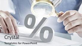  Presentation with exploration - Slides with 3d people pen - person using magnifier for exploration background and a light gray colored foreground