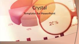  Presentation with 3d figure american flag - Audience pleasing slide deck consisting of 3d pie charts - flared figure against close up backdrop and a coral colored foreground