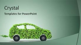  Presentation with green plug - Audience pleasing PPT theme consisting of power plug nature - electric car concept in green backdrop and a mint green colored foreground