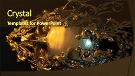  Presentation with skull - Slides consisting of 3d printer and piece background and a wine colored foreground