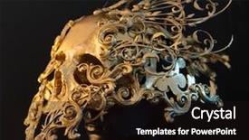  Presentation with skull - Beautiful slide deck featuring 3d printer and piece backdrop and a wine colored foreground