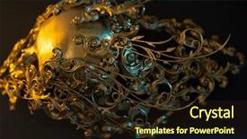  Presentation with gothic - Presentation design enhanced with 3d white human - gold golden skull made background and a light gray colored foreground