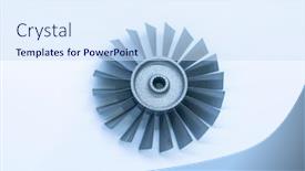  Presentation with industrial revolution - PPT theme with 3d-printer-close-up-progressive background and a sky blue colored foreground