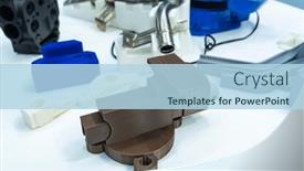  Presentation with revolution - PPT layouts featuring 3d-printer-close-up-progressive background and a light blue colored foreground