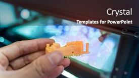  Presentation with dental material - Amazing PPT layouts having 3d-printer-from-a-photopolymer backdrop and a wine colored foreground