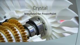  Presentation with jet - Presentation enhanced with 3d-printer-jet-engine-printed background and a light blue colored foreground