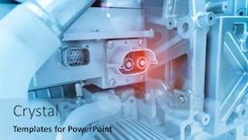  Presentation with electric car - Beautiful PPT layouts featuring 3d-printer-model-of-electric backdrop and a light blue colored foreground