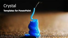  Presentation with process - Presentation design with 3d-printer-nozzle-cleaning-process and a black colored foreground