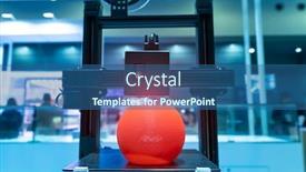  Presentation with automation - PPT layouts with 3d-printer-or-additive-manufacturing background and a ocean colored foreground