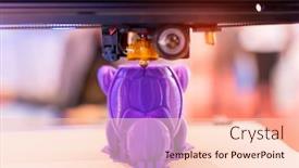  Presentation with robotic - Cool new PPT layouts with 3d-printer-or-additive-manufacturing backdrop and a lemonade colored foreground