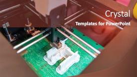  Presentation with manufacturing - Audience pleasing PPT theme consisting of 3d-printer-or-additive-manufacturing backdrop and a tawny brown colored foreground