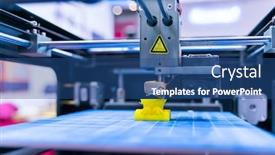  Presentation with manufacturing - Amazing slides having 3d-printer-or-additive-manufacturing backdrop and a ocean colored foreground