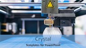 Presentation with automation - Amazing slide set having 3d-printer-or-additive-manufacturing backdrop and a light blue colored foreground
