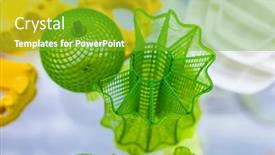  Presentation with manufacturing - Colorful PPT layouts enhanced with 3d-printer-or-additive-manufacturing backdrop and a shamrock green colored foreground