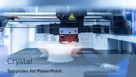  Presentation with manufacturing - PPT layouts consisting of 3d-printer-or-additive-manufacturing and a light blue colored foreground