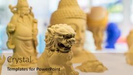  Presentation with chinese traditional - Slide deck with 3d-printer-printing-chinese-traditional background and a gold colored foreground