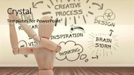  Presentation with business - Audience pleasing slide deck consisting of design breath - business icons against white background backdrop and a lemonade colored foreground