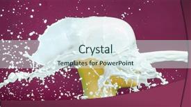  Presentation with design teal color - PPT theme featuring 3d puppets - color design concept mannequinn head background and a sky blue colored foreground