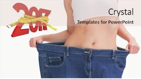  Presentation with tape measure - Audience pleasing PPT theme consisting of 3d red white figures - 3d midsection of female wearing backdrop and a lemonade colored foreground