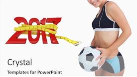  Presentation with happy new year 2022 - Amazing slides having 3d red white figures - 3d portrait of happy woman backdrop and a  colored foreground