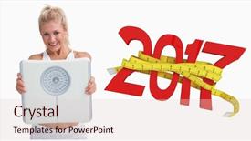  Presentation with happy new year 2022 - Audience pleasing PPT theme consisting of 3d red white figures - 3d portrait of young happy backdrop and a lemonade colored foreground