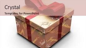  Presentation with religious christmas - Beautiful PPT theme featuring 3d religious - 3d render of a christmas backdrop and a  colored foreground