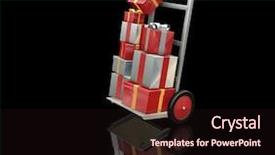  Presentation with religious christmas - Slide deck featuring 3d religious - 3d render of a hand background and a  colored foreground