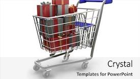  Presentation with religious christmas - Cool new slide set with 3d religious - 3d render of a shopping backdrop and a light gray colored foreground