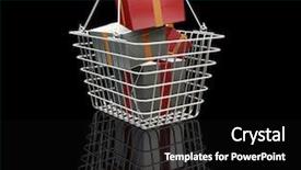  Presentation with religious christmas - Presentation theme consisting of 3d religious - 3d render of a shopping background and a  colored foreground