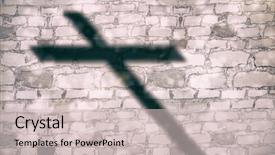  Presentation with brick - Slides consisting of 3d religious - close up of 3d wooden background and a soft green colored foreground