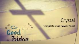  Presentation with sound waves wave oscillating - PPT theme consisting of 3d religious - easter message against waves background and a lemonade colored foreground