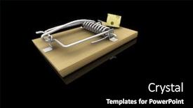  Presentation with medical 3d render bacteria virus - Theme consisting of 3d-render-of-a-mousetrap background and a black colored foreground