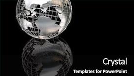  Presentation with metallic - Amazing presentation design having 3d render of a wireframe backdrop and a black colored foreground