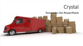  Presentation with issue - Cool new presentation theme with 3d rendering of a red backdrop and a white colored foreground