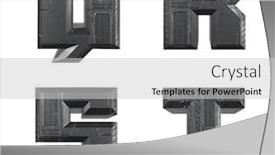  Presentation with fonts - Theme enhanced with 3d-rendering-of-sci-fi background and a light gray colored foreground