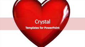  Presentation with heart - Colorful theme enhanced with 3d rendering of the heart backdrop and a crimson colored foreground